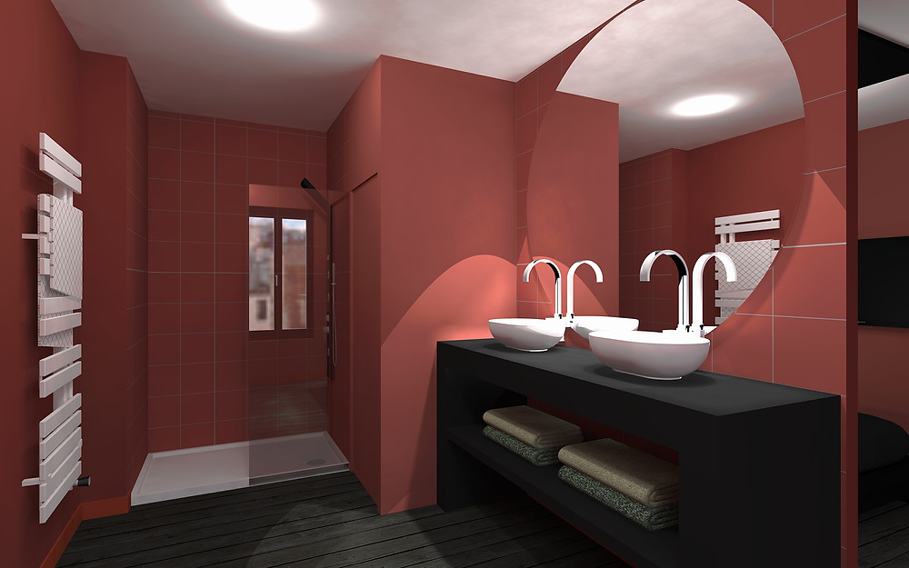 Chambre D Hotel Monochrome Terracotta