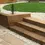 Thumbnail: Pressure Treated Brown Softwood Sleepers made into garden steps