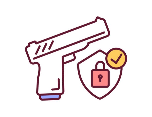 Pistol and safety lock