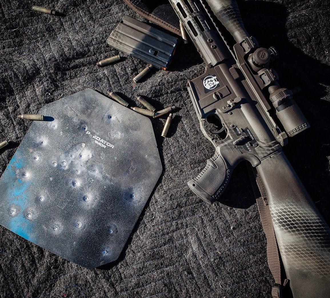 AR15 Rifle and Body amor