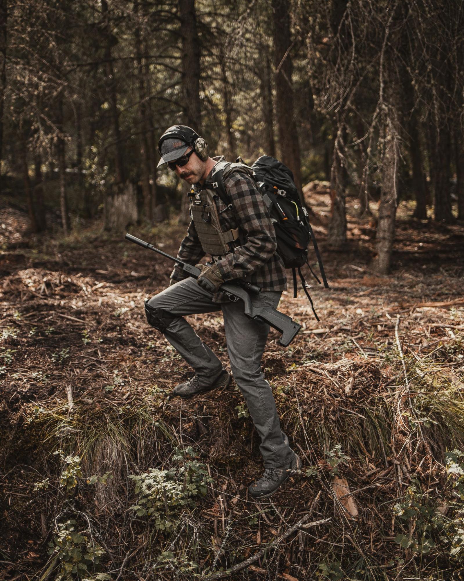 Man hunting in the woods
