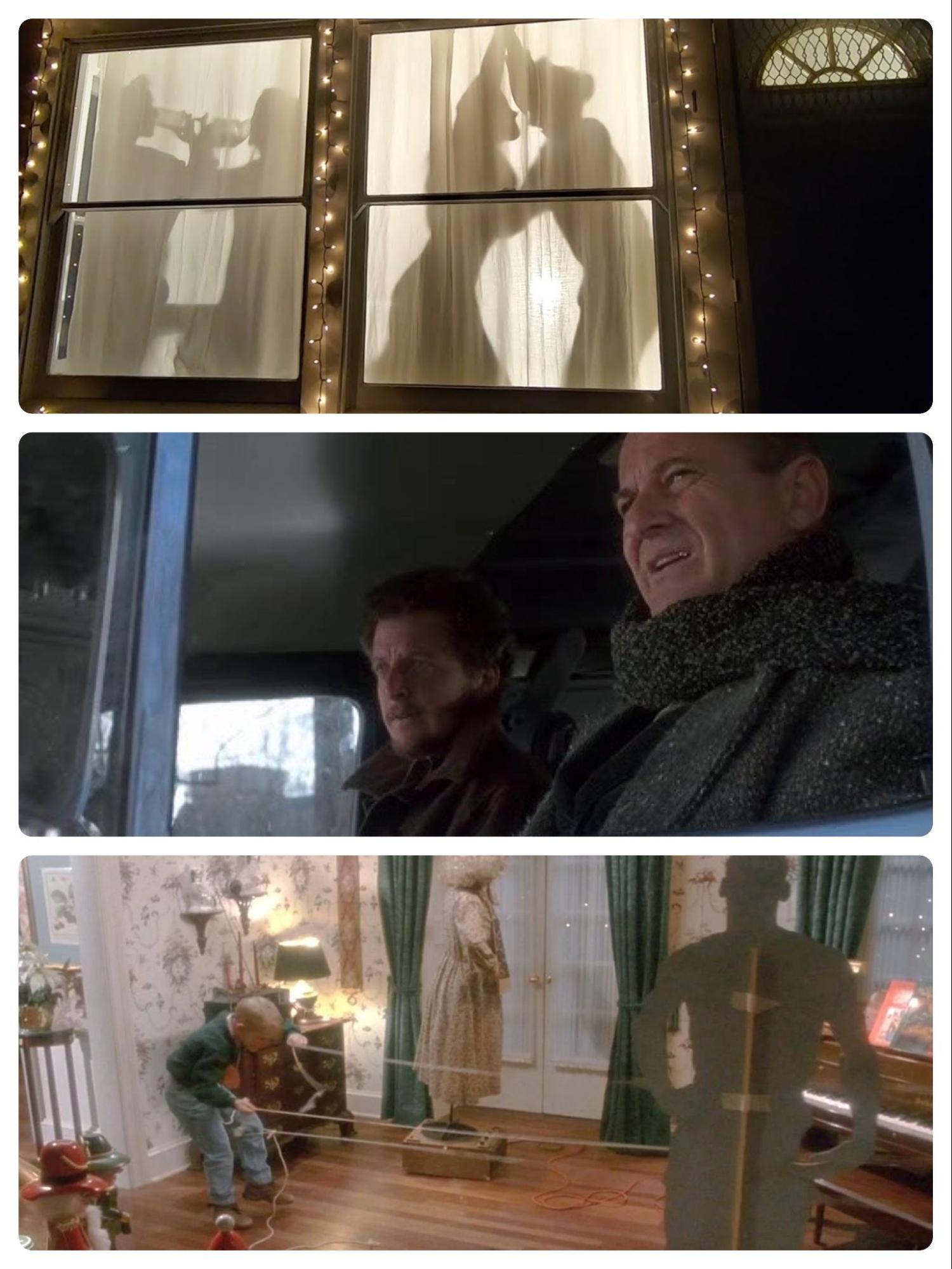 Home Alone scenes of criminals being deterred from breaking into home