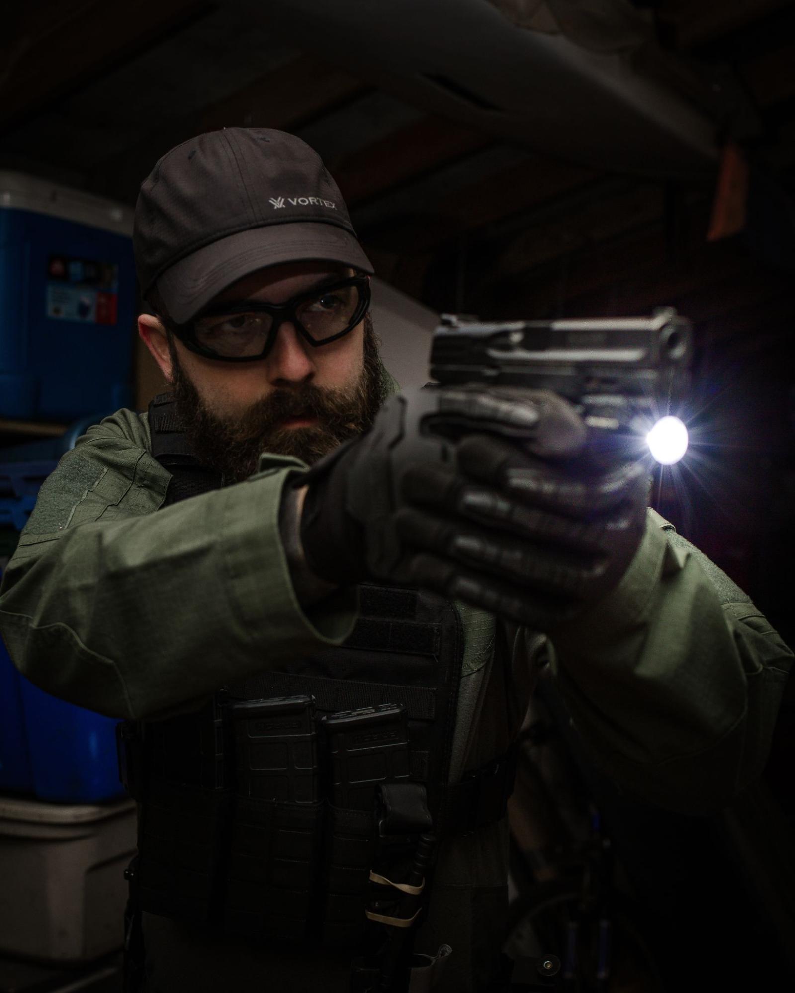 Pistol with a light