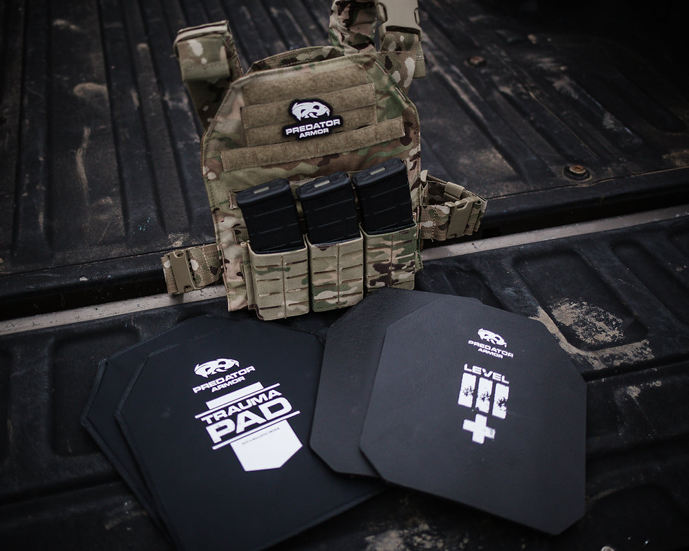 Plate carrier, trauma pads, and body armor