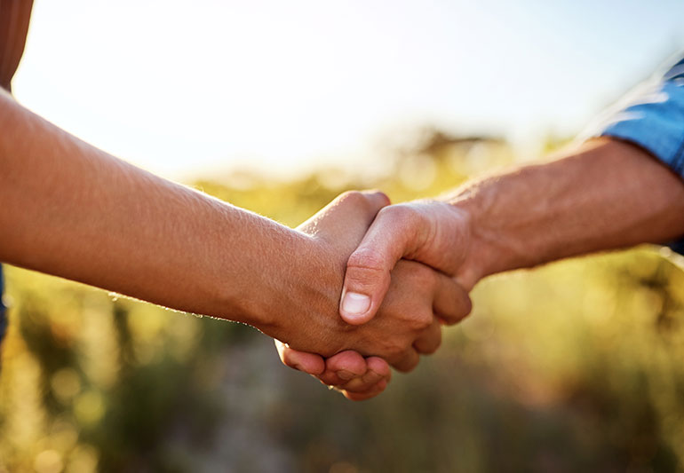 Hand shake 