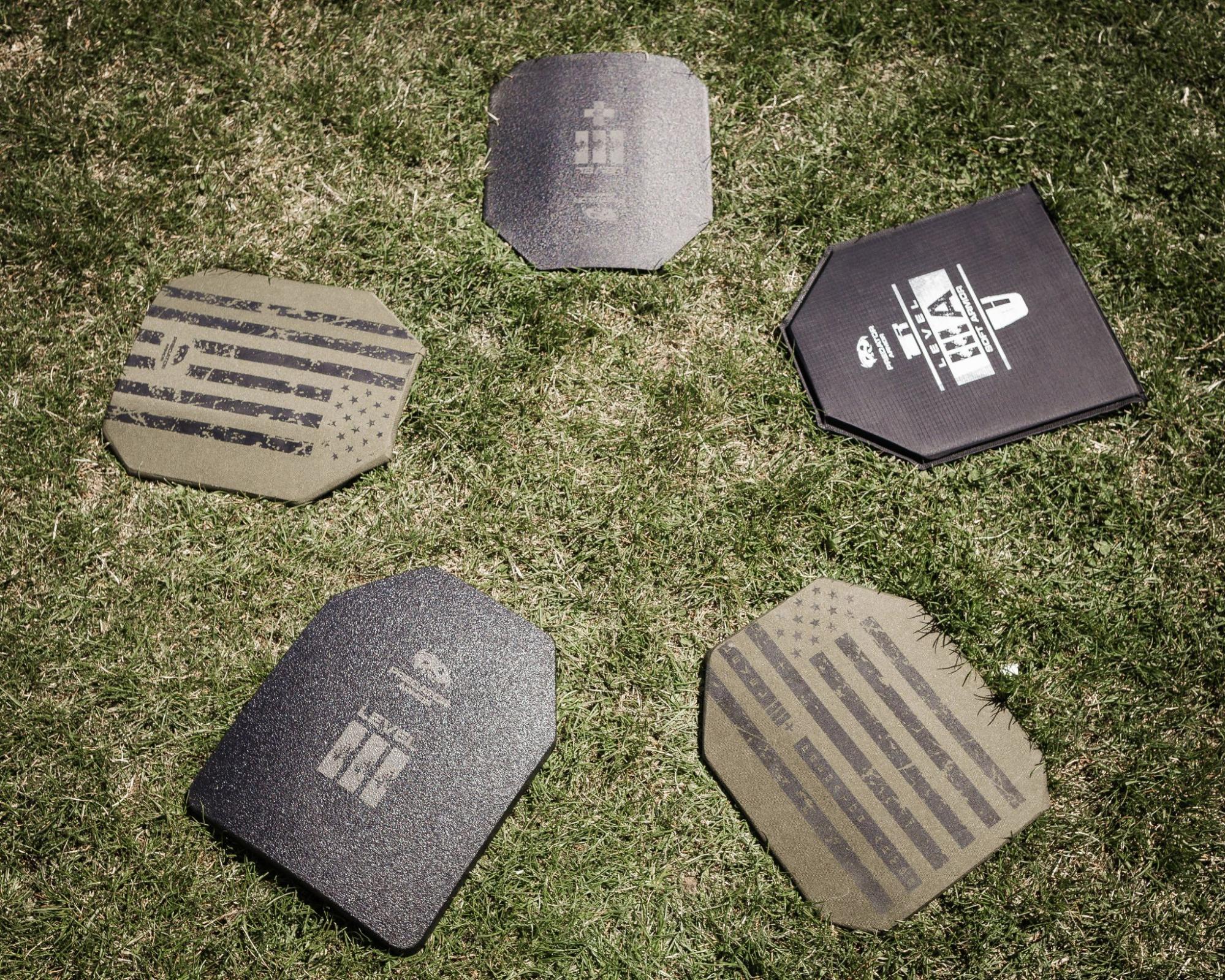 Level IIIA body armor, Level III steel armor, Level III UHMWPE armor, Level III+ armor