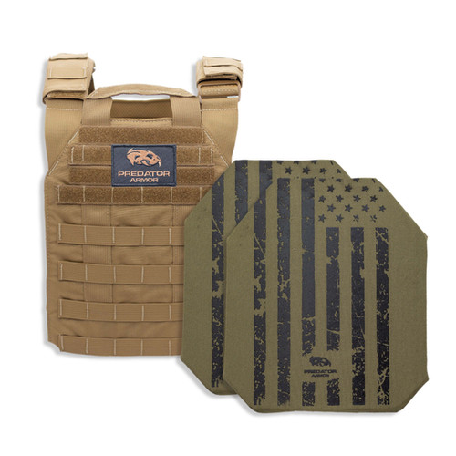 米軍実物　PRU－60Ａ HARD BALLISTIC ARMOUR プレート③ Level III Shooters Cut: Plate Carrier Package