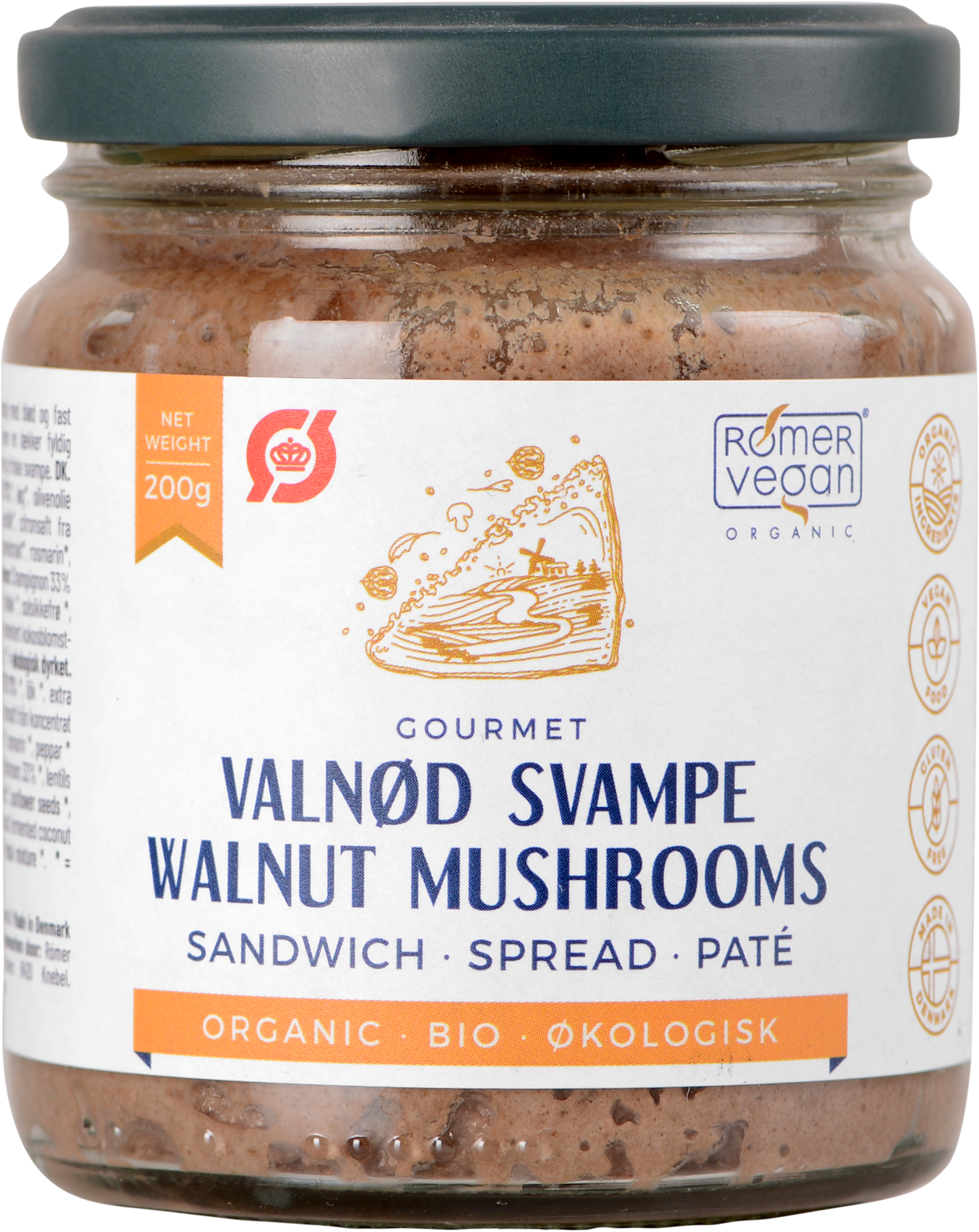 Spread/Sandwich GOURMET Valnød & Svampe - Økologisk