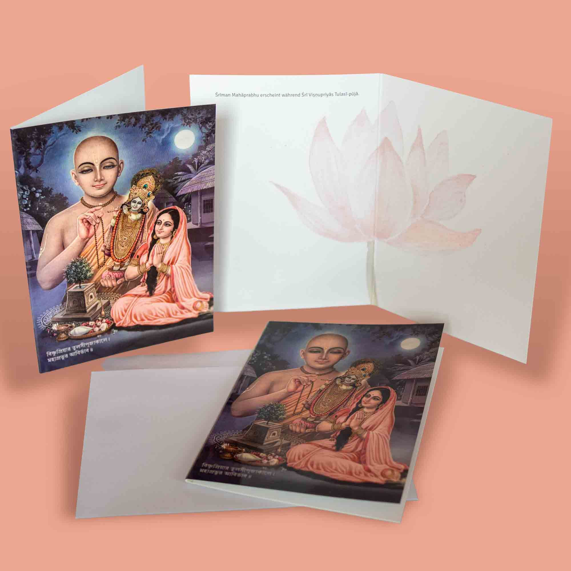 Klapp-Postkarte Gauranga – A6 mit Kuvert