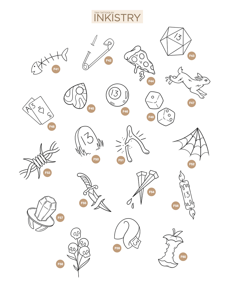 Thumbnail: NERD NIGHT: Fantasy & Fandom Tiny Tattoos (Friday, July 17th)