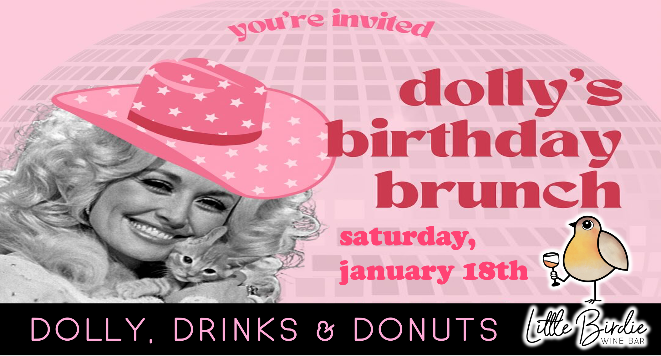 Dolly's Birthday Brunch | Drinks & Donuts Pairing Party! (1/18)