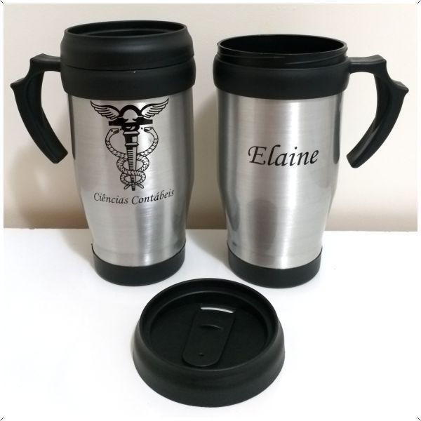 Caneca Semi-térmica Alumínio Premium