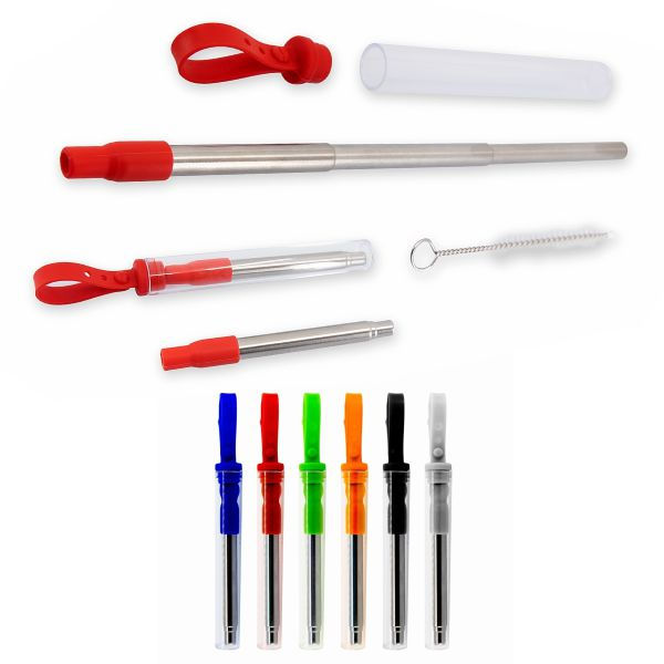 Canudo Inox Retrátil Cor