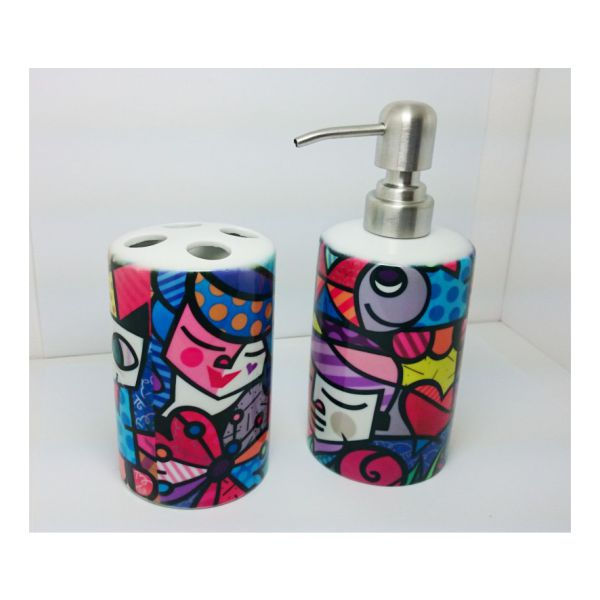 Kit Banheiro Cerâmica Duas Peças