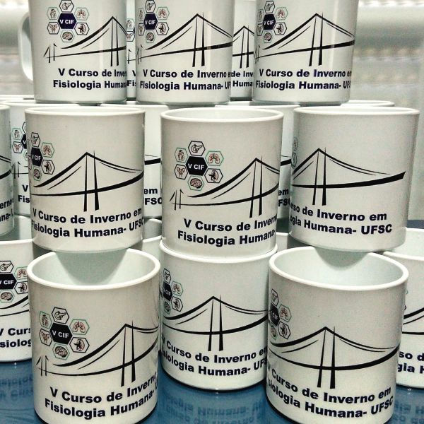 Caneca Branca Polímero
