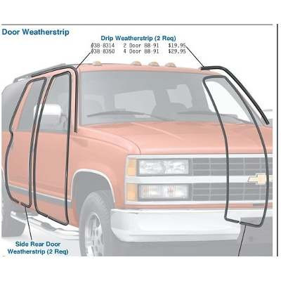 HULES PARA PUERTAS ORIGINALES YUKON TAHOE 92 AL 99