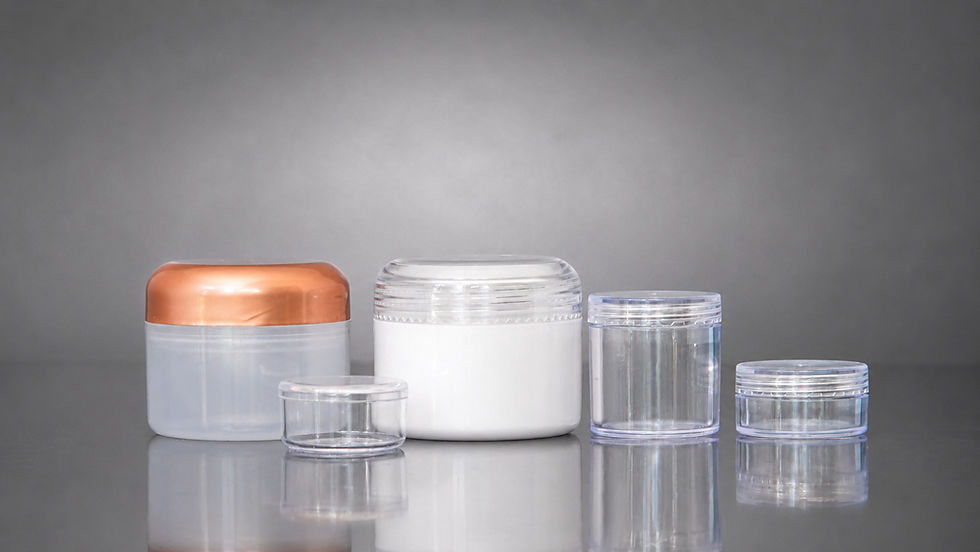 10 ml - 50 ml plastic jars