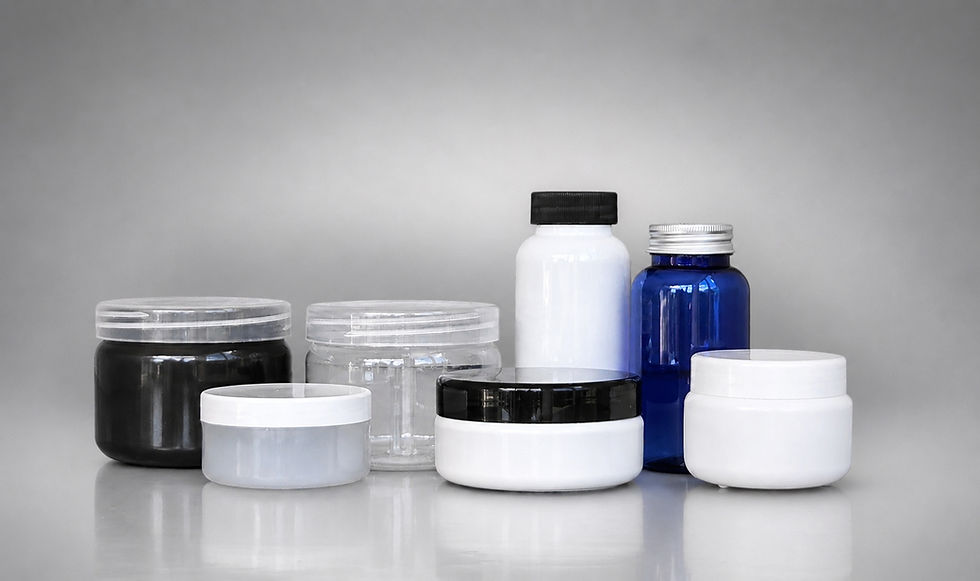 100 ml - 250 ml Plastic Jars
