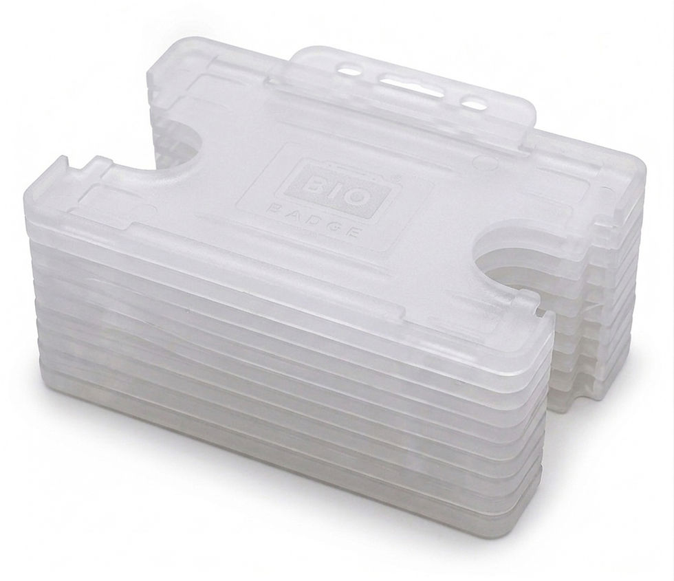 Thumbnail: Translucent white ID holder 10 pack
