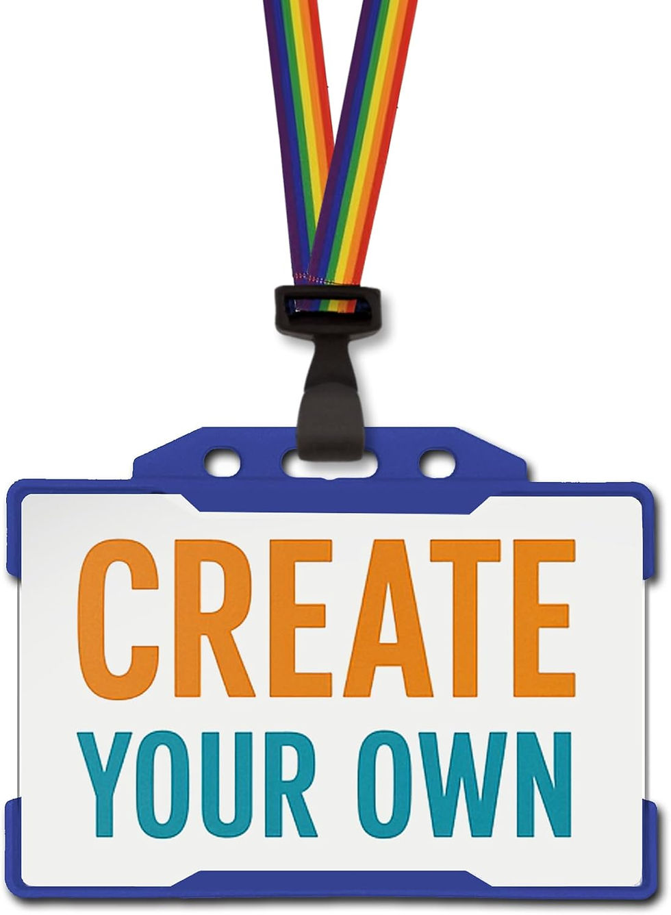 Design it yoursself! Clear, bold staff name ID card with durable, vibrant print