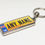 Thumbnail: Number plate keyring with gloss finish