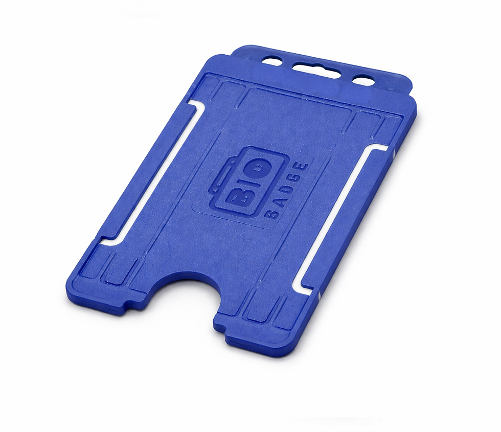 Photo ID Card Holder, Portrait, biodegrable