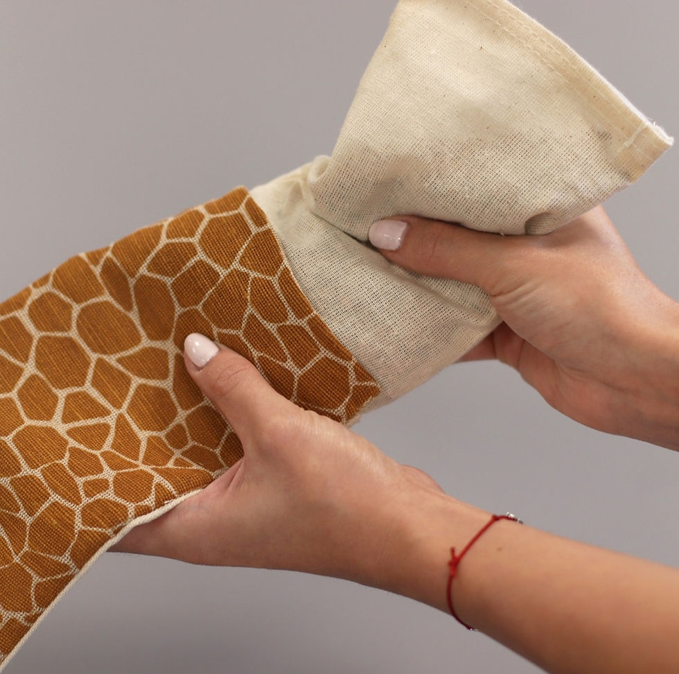 Thumbnail: Lavender Natural Cotton and Juco Eye Pillow in Gift Box