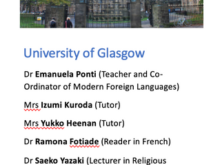 First Networking Meeting (in Glasgow)