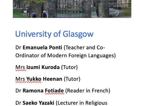 First Networking Meeting (in Glasgow)