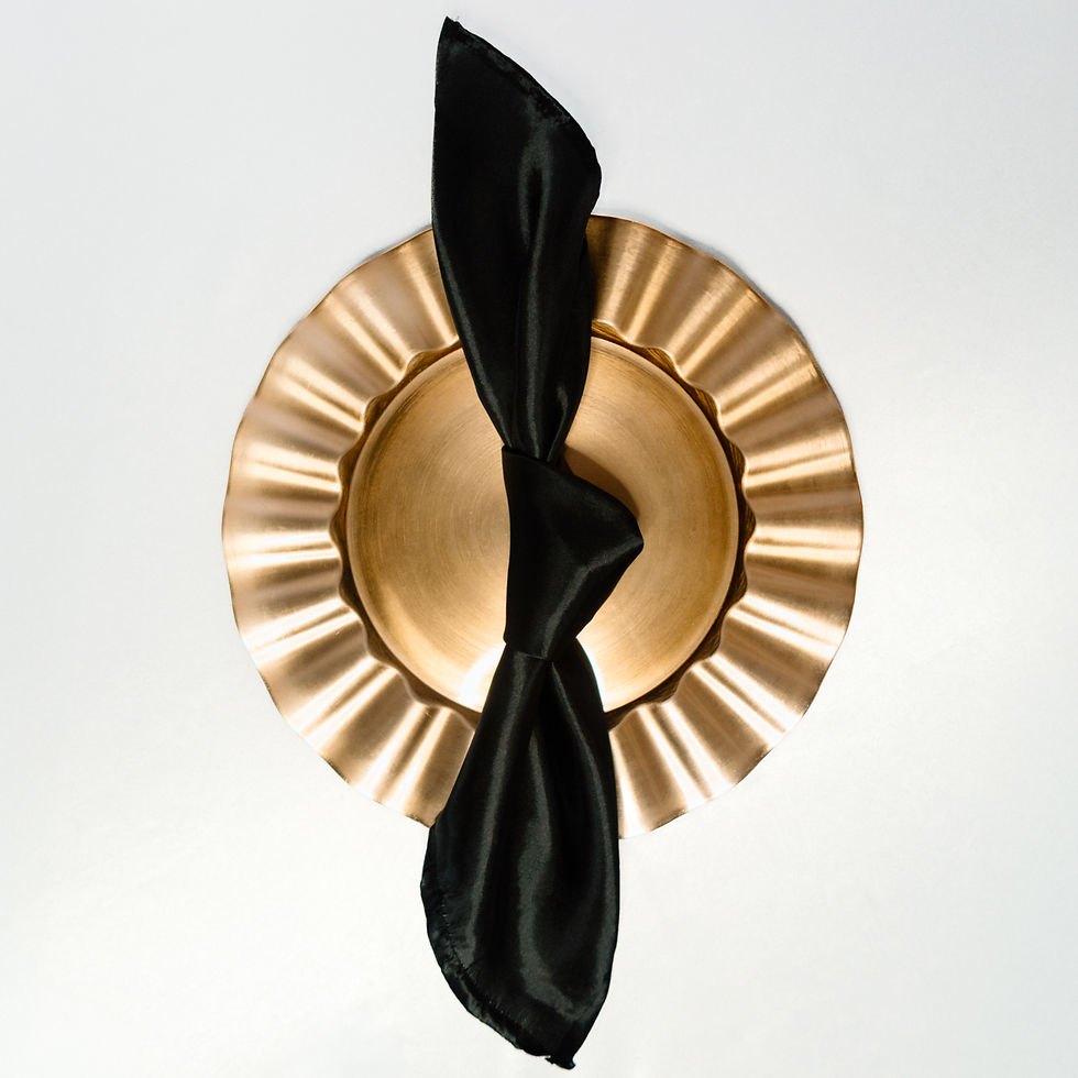 Thumbnail: Napkins Satin - Black