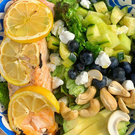 Lemon Butter Salmon Salad