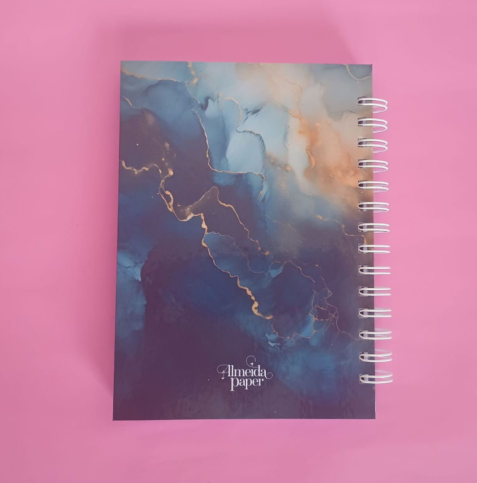 Miniatura: Caderno A5 - Capa dura - Wire-o