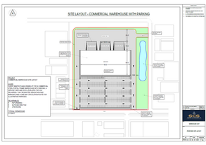 Residential and commercial site layouts produced by Sawyer CAD Services for project coordination and development discussions.