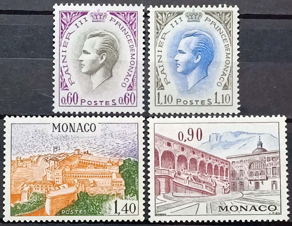 Монако 1971, Mi 1017-1020, MNH