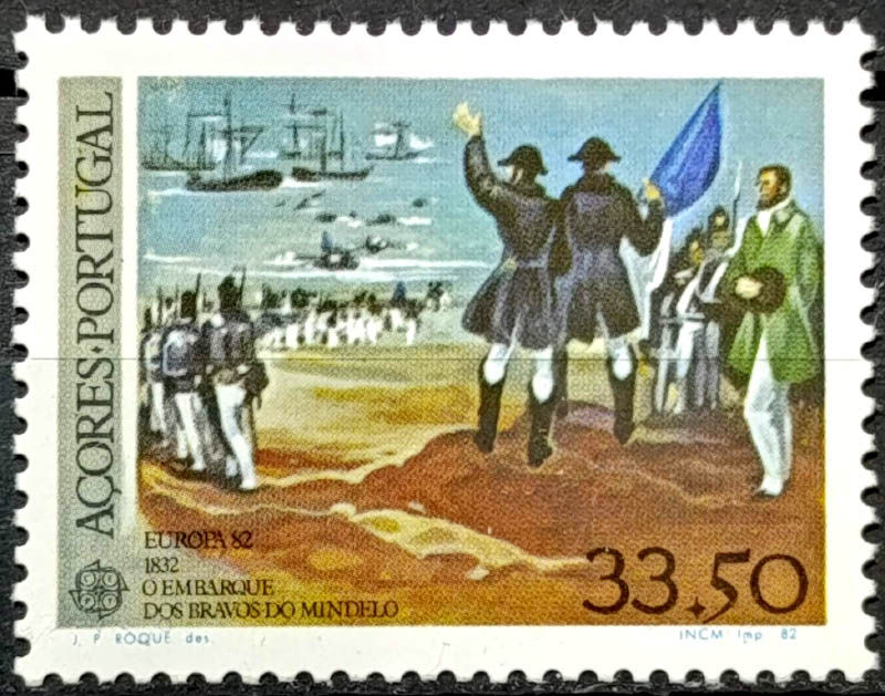 Прев'ю: Азорські острови 1982, Mi 353 Б-3, MNH
