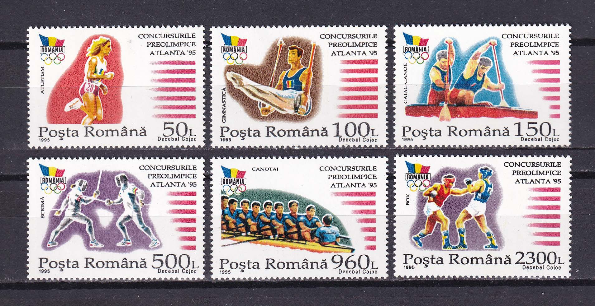 Румунія 1995, Спорт, Олімпіада Атланта-95, Мі 5147-5152