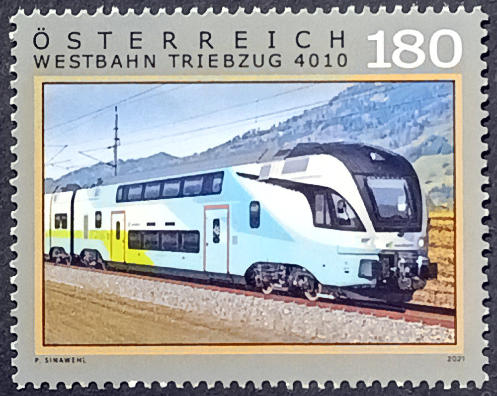 Австрія 2021, Залізничний транспорт, MNH