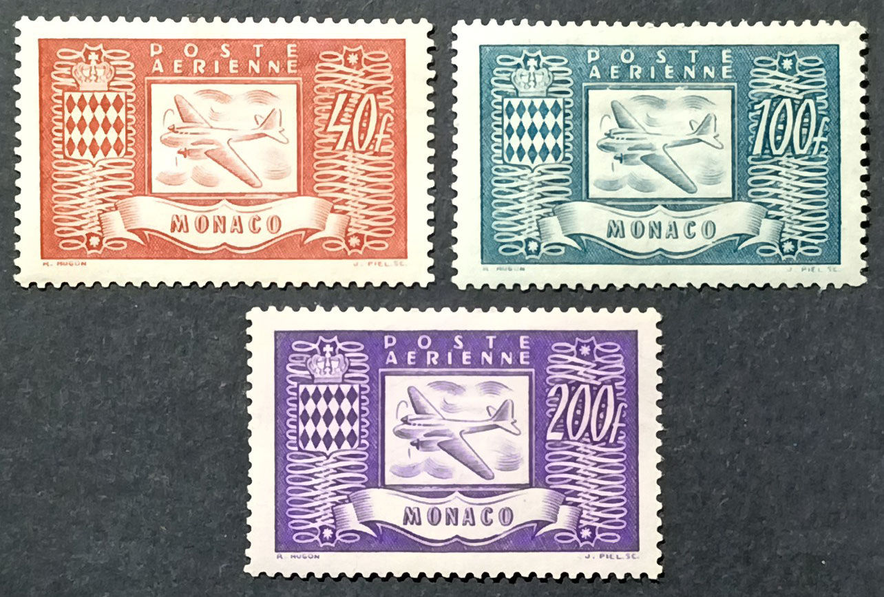 Монако 1946, Mi 317-320, MLH