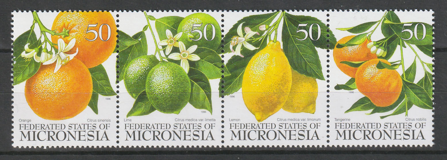 Мікронезія 1996, Фрукти, Мі 510-513