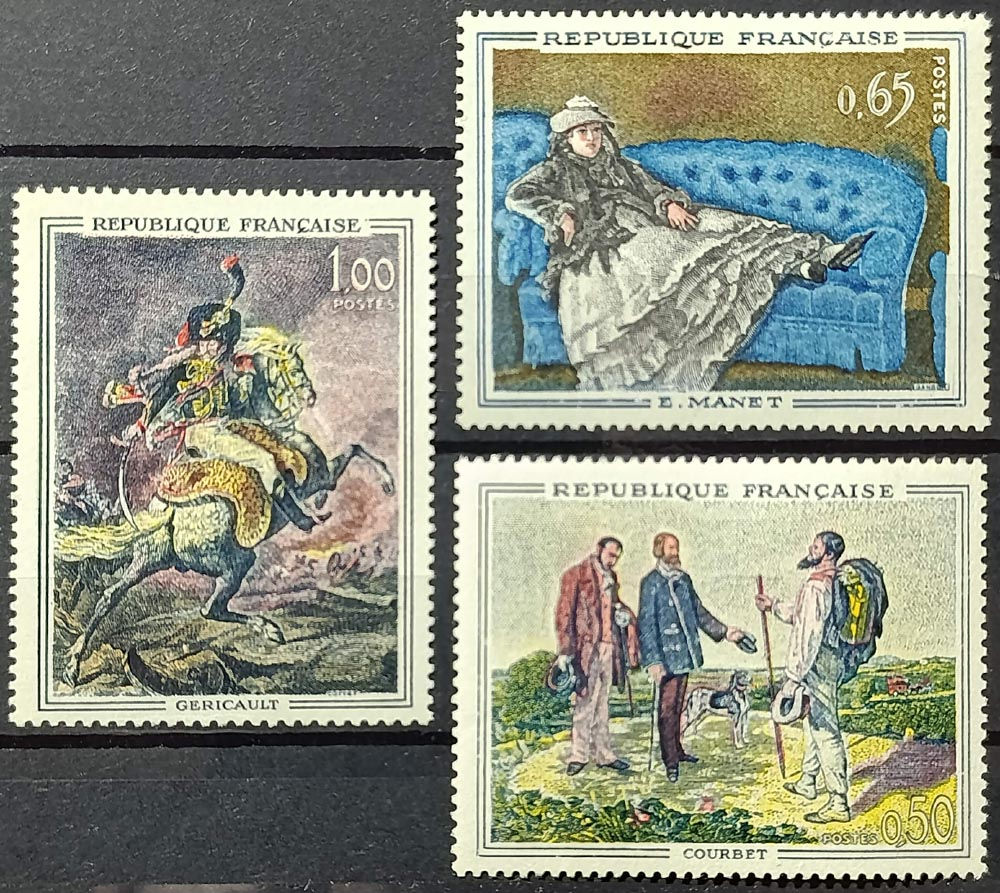Франція 1962, Yv 1363-1365, MNH