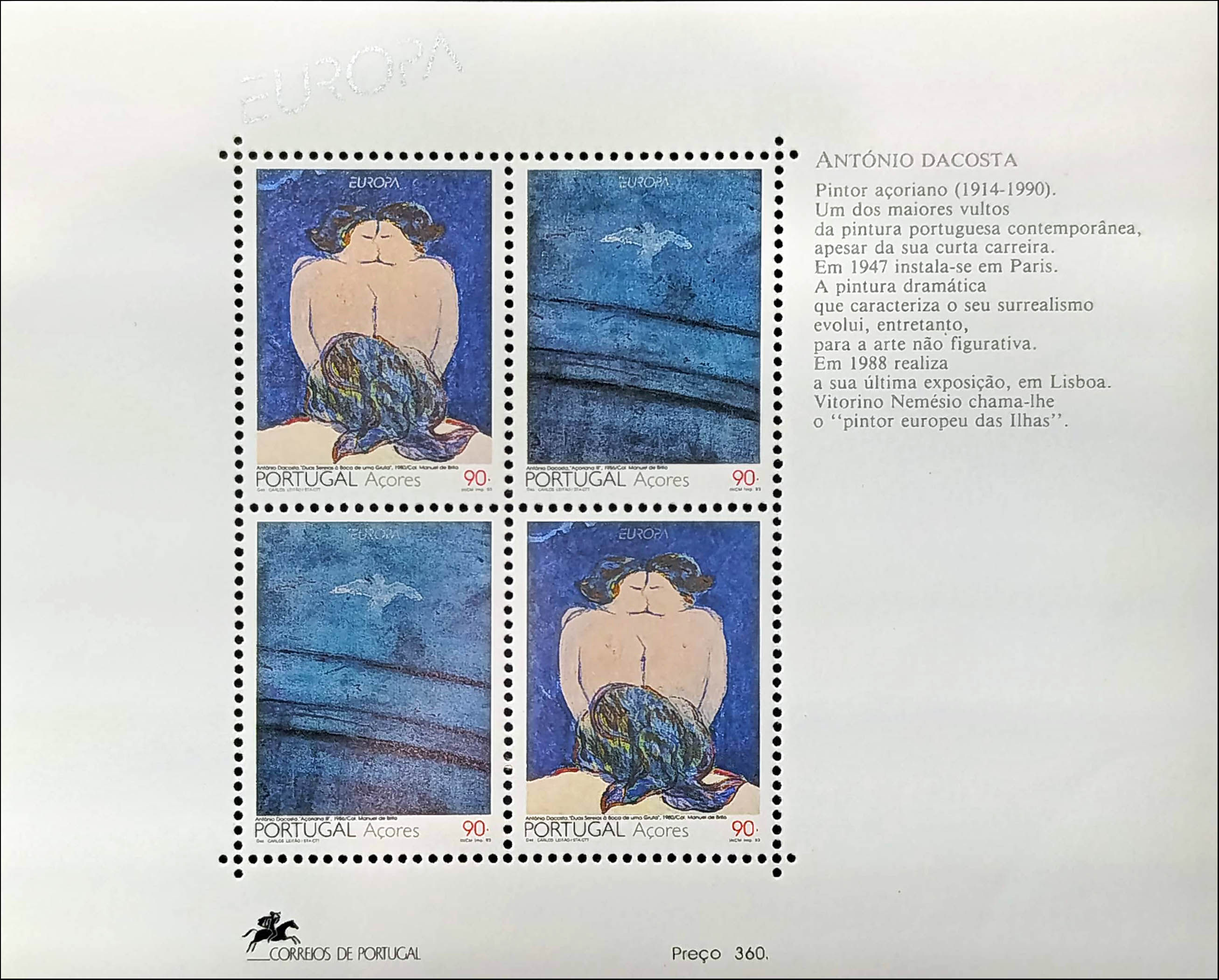 Азорські острови 1993, Mi 434 Б-14, MNH