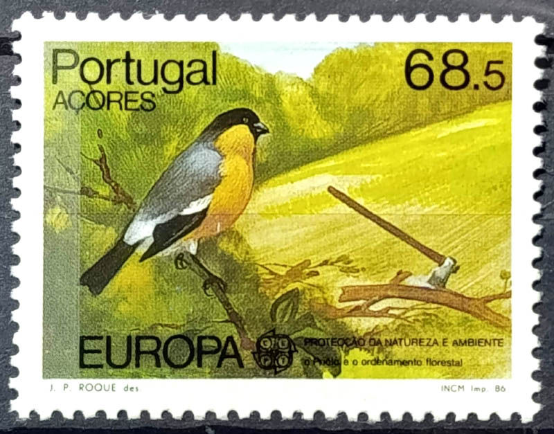 Прев'ю: Азорські острови 1986, Mi 377 Б-6, MNH