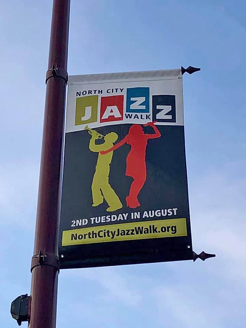 North City Jazz Walk Sign
