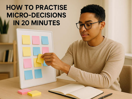 How To Practise Micro-Decisions In 20 Minutes