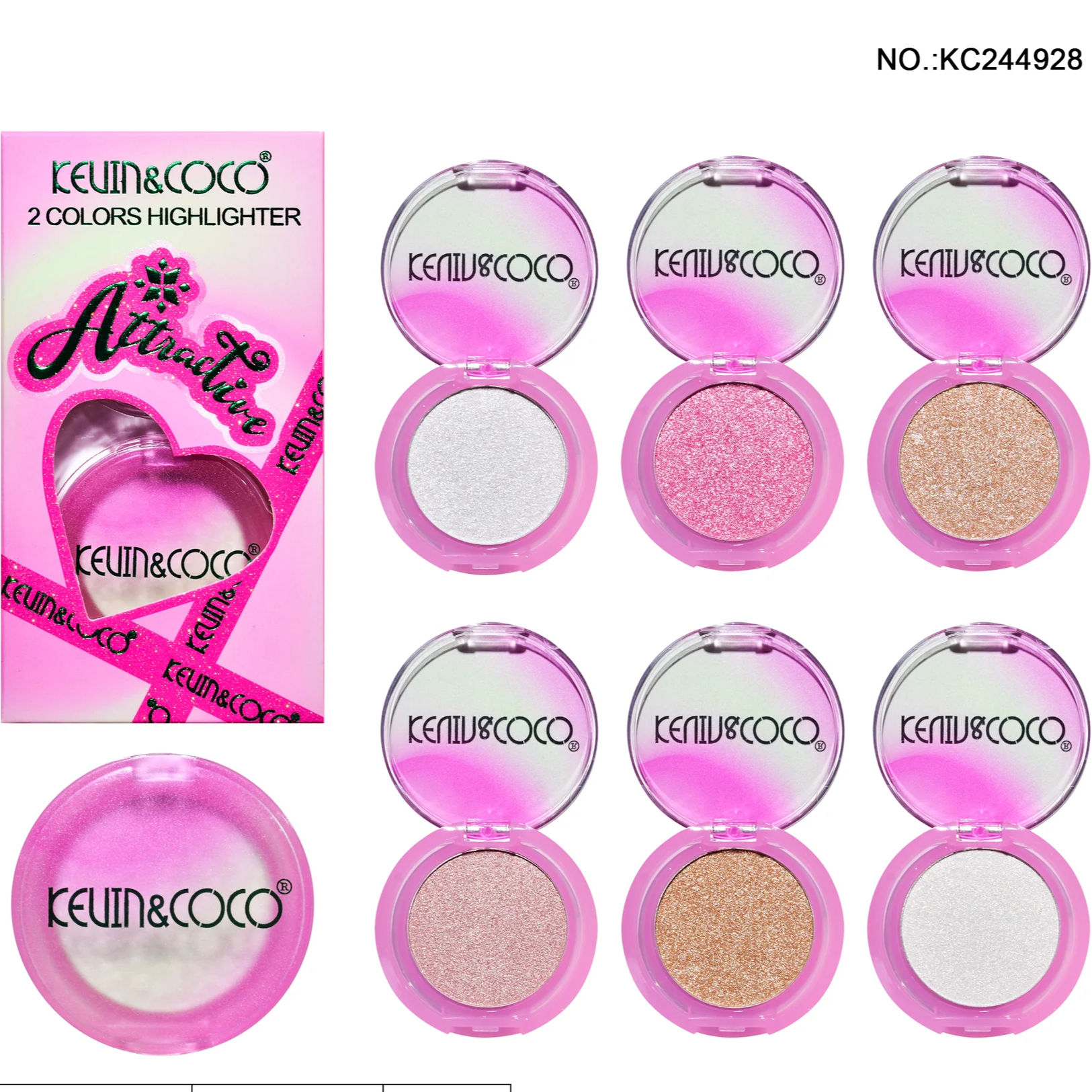 Iluminador individual Atractive - Kevin & Coco RS342