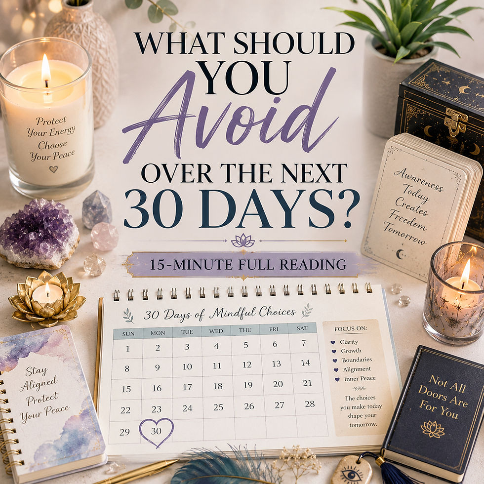 🔮✨ What Should You Avoid Over the Next 30 Days? ✨🔮