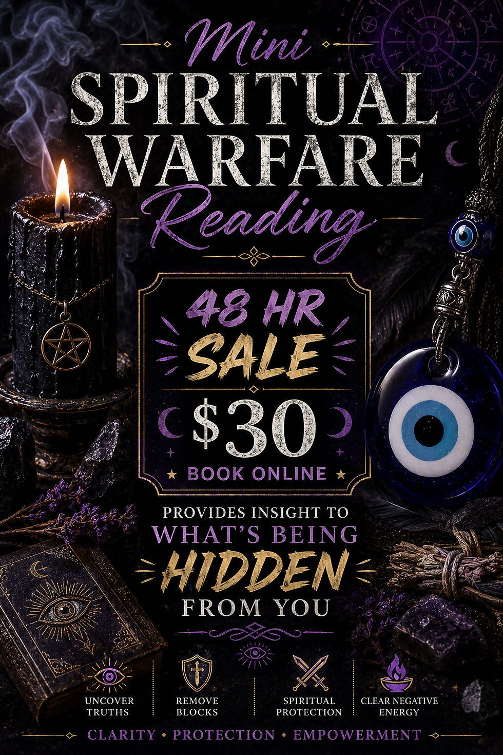 Mini Spiritual Warfare Reading Only $30 Take Advantage of this deal