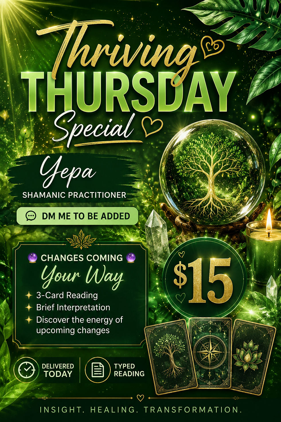 Thriving Thursday Special $15