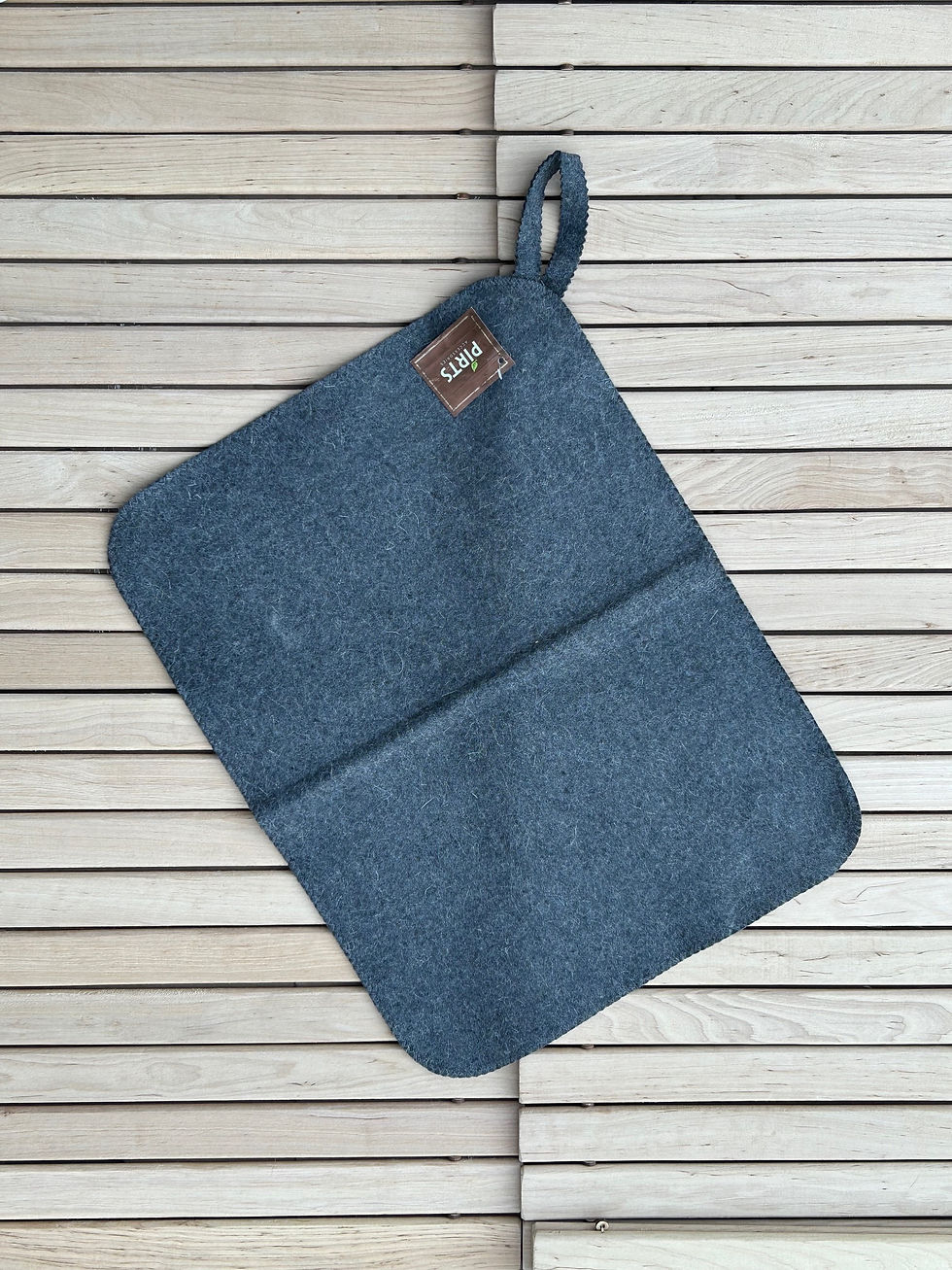 Gray sauna mat