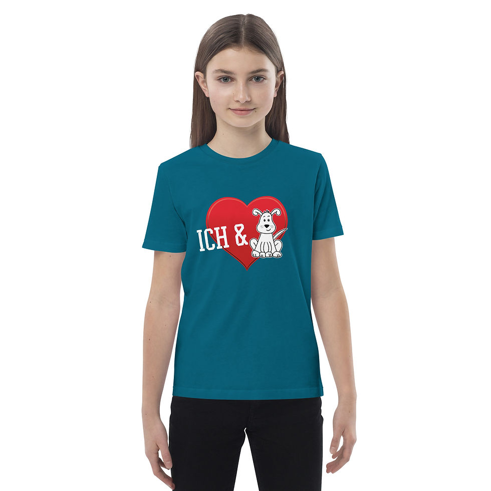 Miniaturbild: T-Shirt Kinder Ich & Hund Love